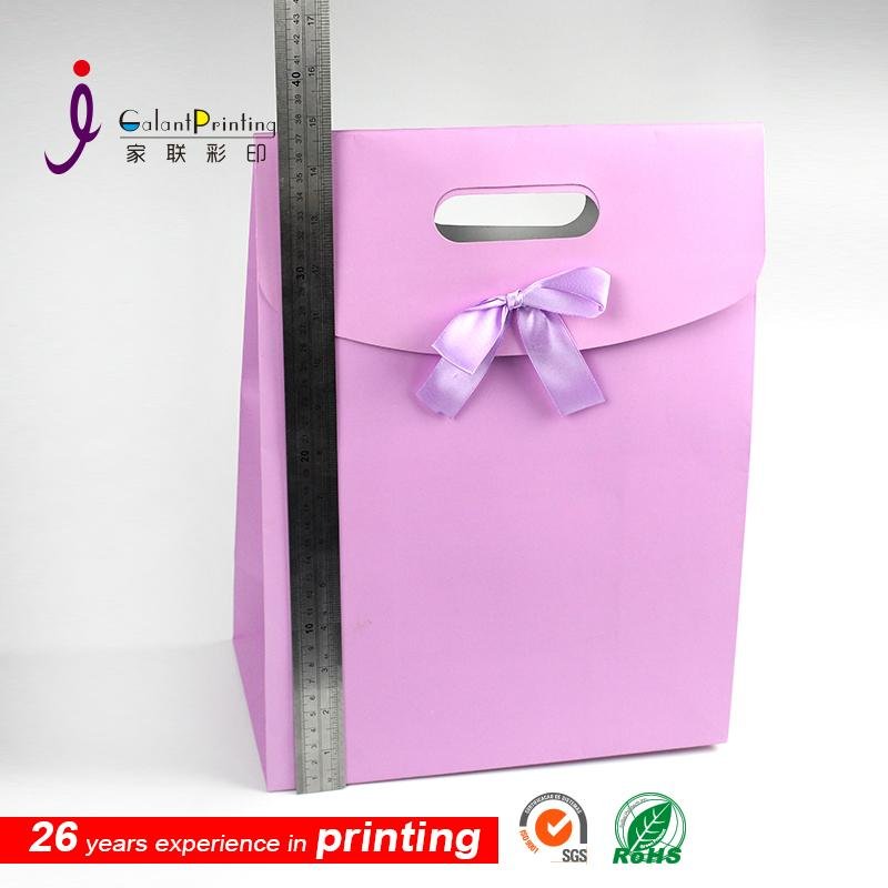 2016 newest paper gift bag with bowknot 2