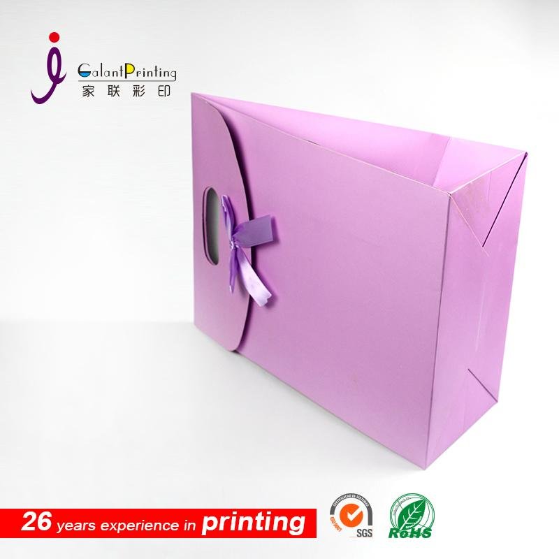 2016 newest paper gift bag with bowknot 3