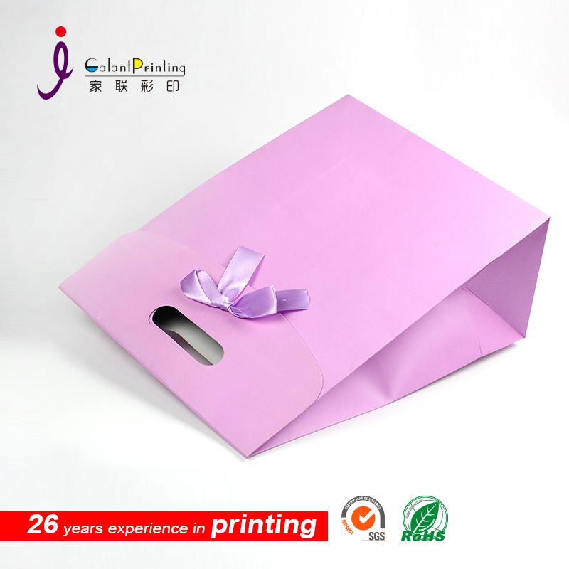 2016 newest paper gift bag with bowknot 4