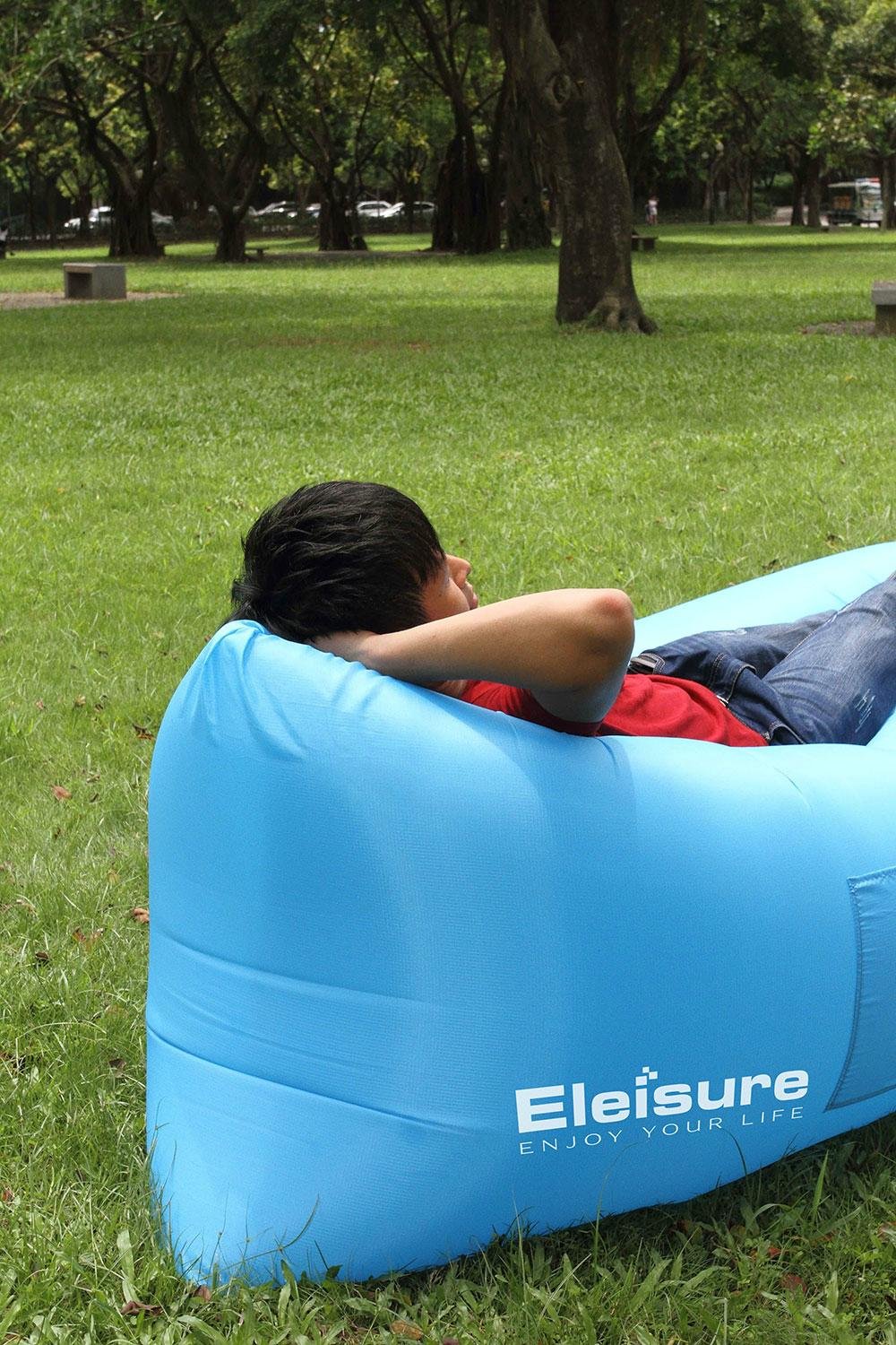 Eleisure™ Outdoors Inflatable Air Hammock Lounge with Premium Ripstop Fabric  3