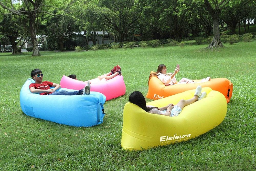 Eleisure™ Outdoors Inflatable Air Hammock Lounge with Premium Ripstop Fabric  4
