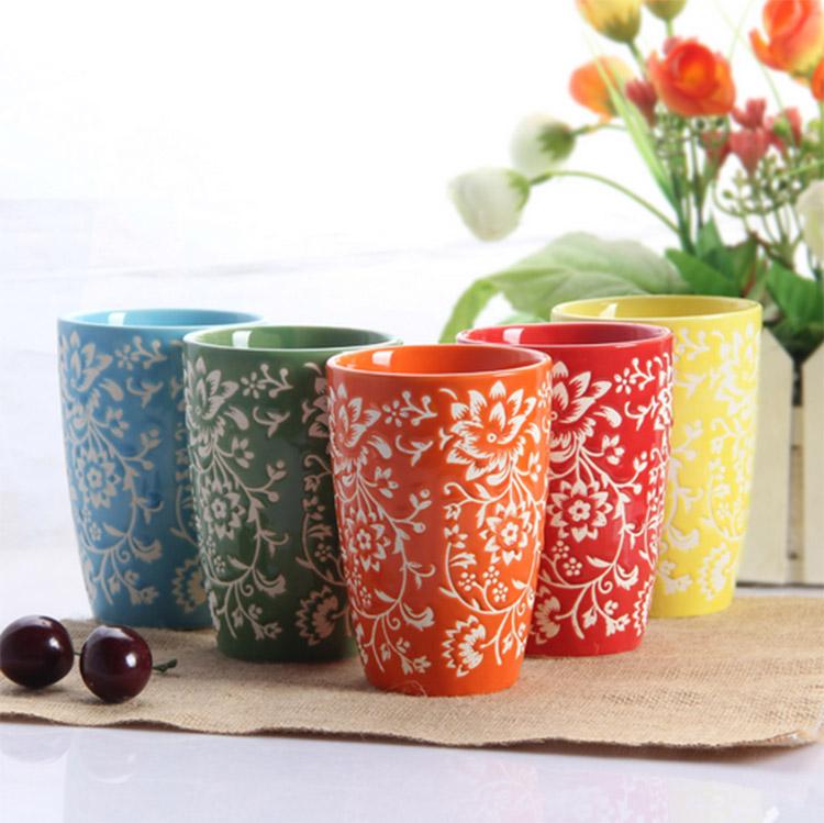 Colorful Ceramic Cups Mihon (China Trading Company) Tea Set & Drink