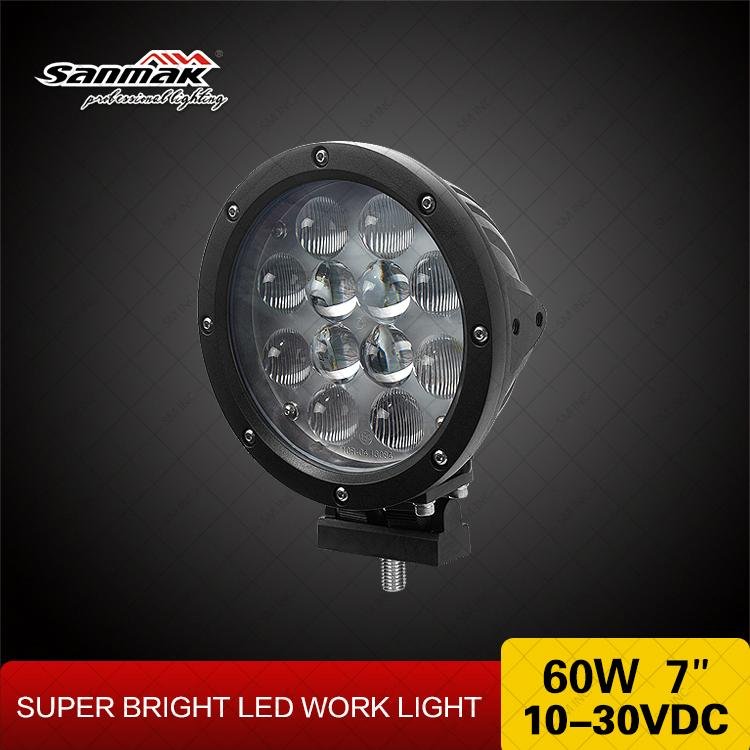 Cree Chip 60W Round Car LED Headlight LED Driving Light