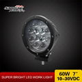 Cree Chip 60W Round Car LED Headlight LED Driving Light 1