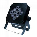 9pcs* 4w RGBW 4 IN 1 Flat LED Par