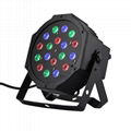 18pcs* 1w RGB Slim Flat LED Par