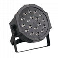 18pcs* 1w RGB Slim Flat LED Par 3