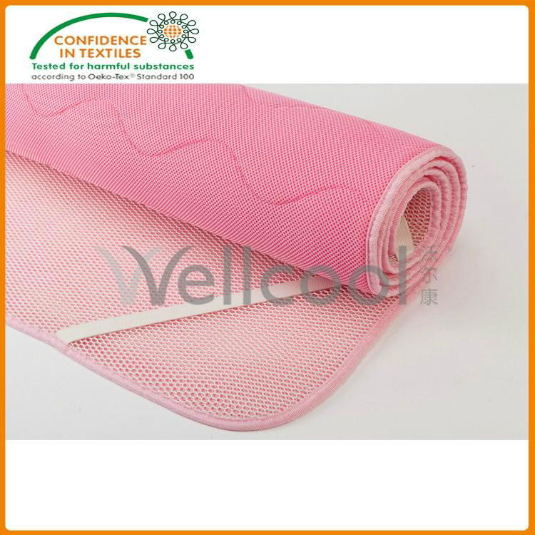 washable 3d spacer fabric cooling mattress topper 2