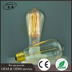 Interior decoration E27 vintage edison light bulb 40W Edison bulb ST64 wholesale