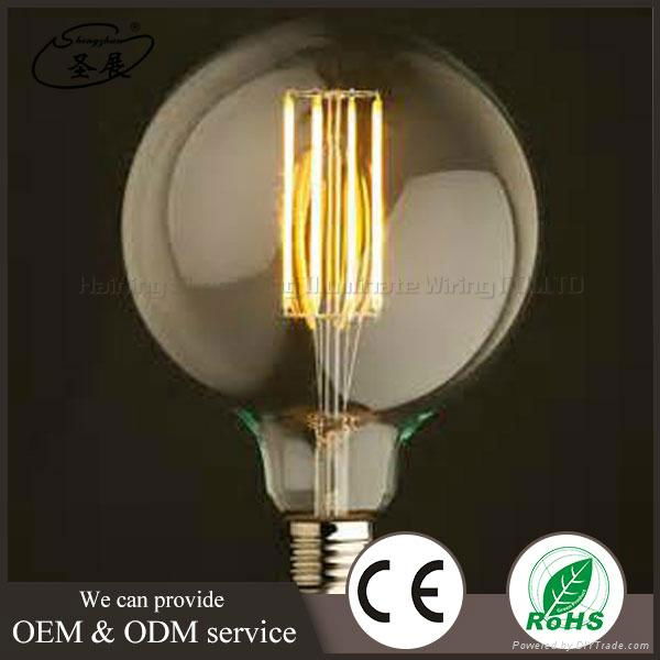 CE ROHS認証G125LED燈泡E27 8W 愛迪生仿古裝飾燈泡