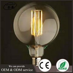 CE & ROHS G125LED Edison bulbs E27 8w