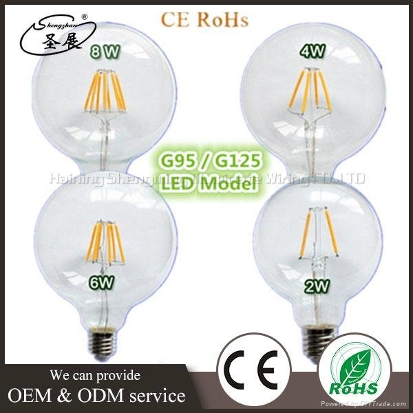 CE ROHS认证G125LED灯泡E27 8W 爱迪生仿古装饰灯泡 2