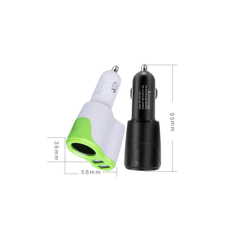 YZD-330 Car Charger With Cigarette Lighter 2