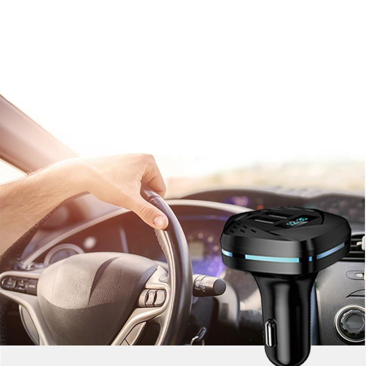 YZD-V5 Multifunctional Bluetooth Car Charger   5