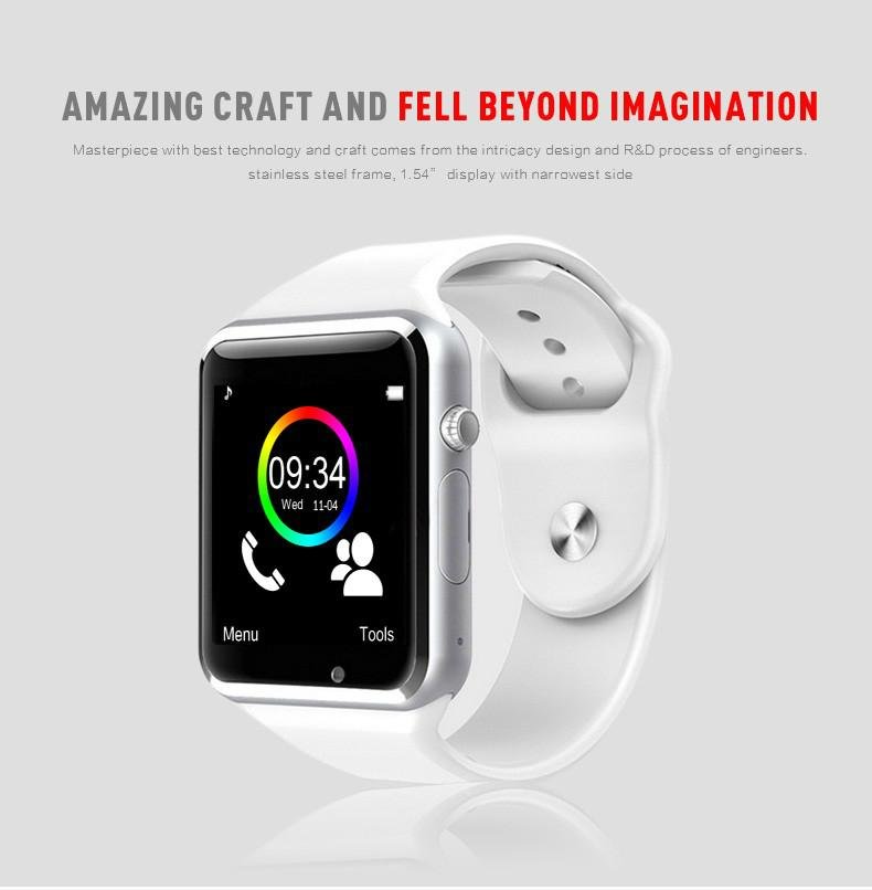A1 W8 Touch Screen Bluetooth GSM Phone Watch Smart Watch 3