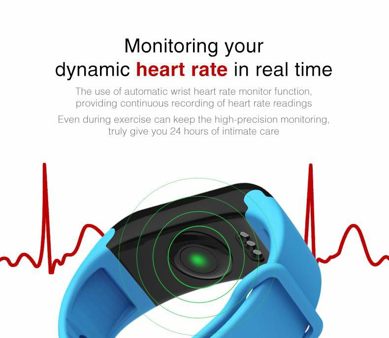 heart rate monitor smart band bracelet with altimeter,barameter,thermometer 2