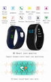 smart band fitness tracker M5 heart rate blood pressure oxygen monitor wristband 9