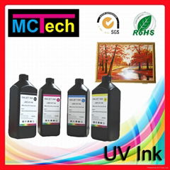 High quality UV Gloss Dry Fast digital UV ink for Roland Printer