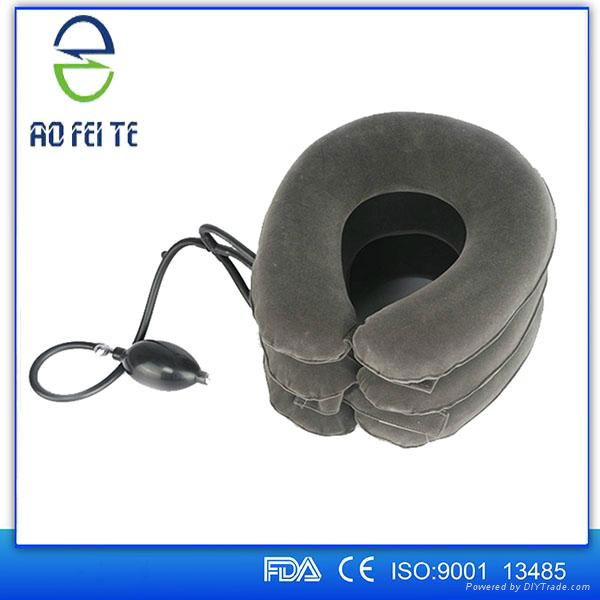 2016 fashion inflatable air neck brace adjustable soft cervical traction