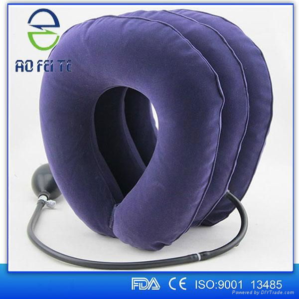 2016 fashion inflatable air neck brace adjustable soft cervical traction 2