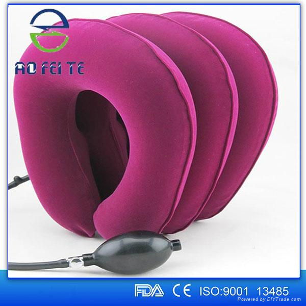 2016 fashion inflatable air neck brace adjustable soft cervical traction 5