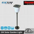 Wholesale Garden Decoration Plastic Round Led Solar Light 6000K Pure White 1