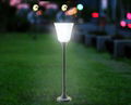 Wholesale Garden Decoration Plastic Round Led Solar Light 6000K Pure White 2