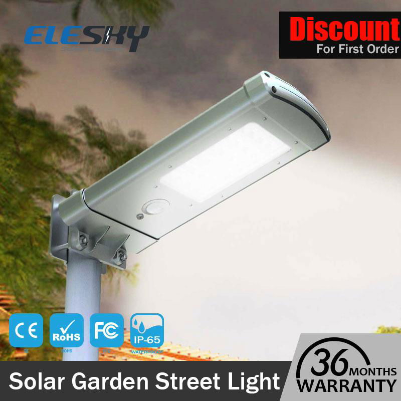 10w waterproof ip65 motion sensor integrated led street light solar 2