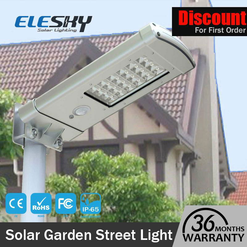 10w waterproof ip65 motion sensor integrated led street light solar 4