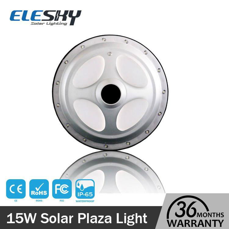 Long lighting lithium battery backup outdoor solar plaza light