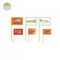 Wholesale various size paper flag sticks with individual package