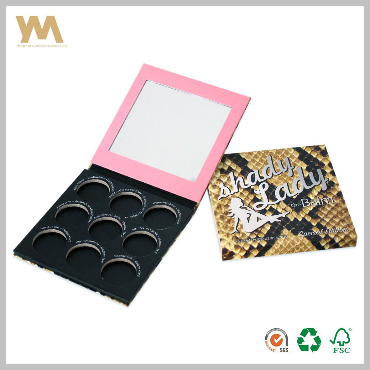 Six Color Dry Eye Shadow Palette Packing Box 2