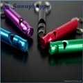 Top quality custom colorful survival aluminum alloy whistle  1