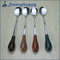 High quality new design custom colorful 15cm ceramics spoon