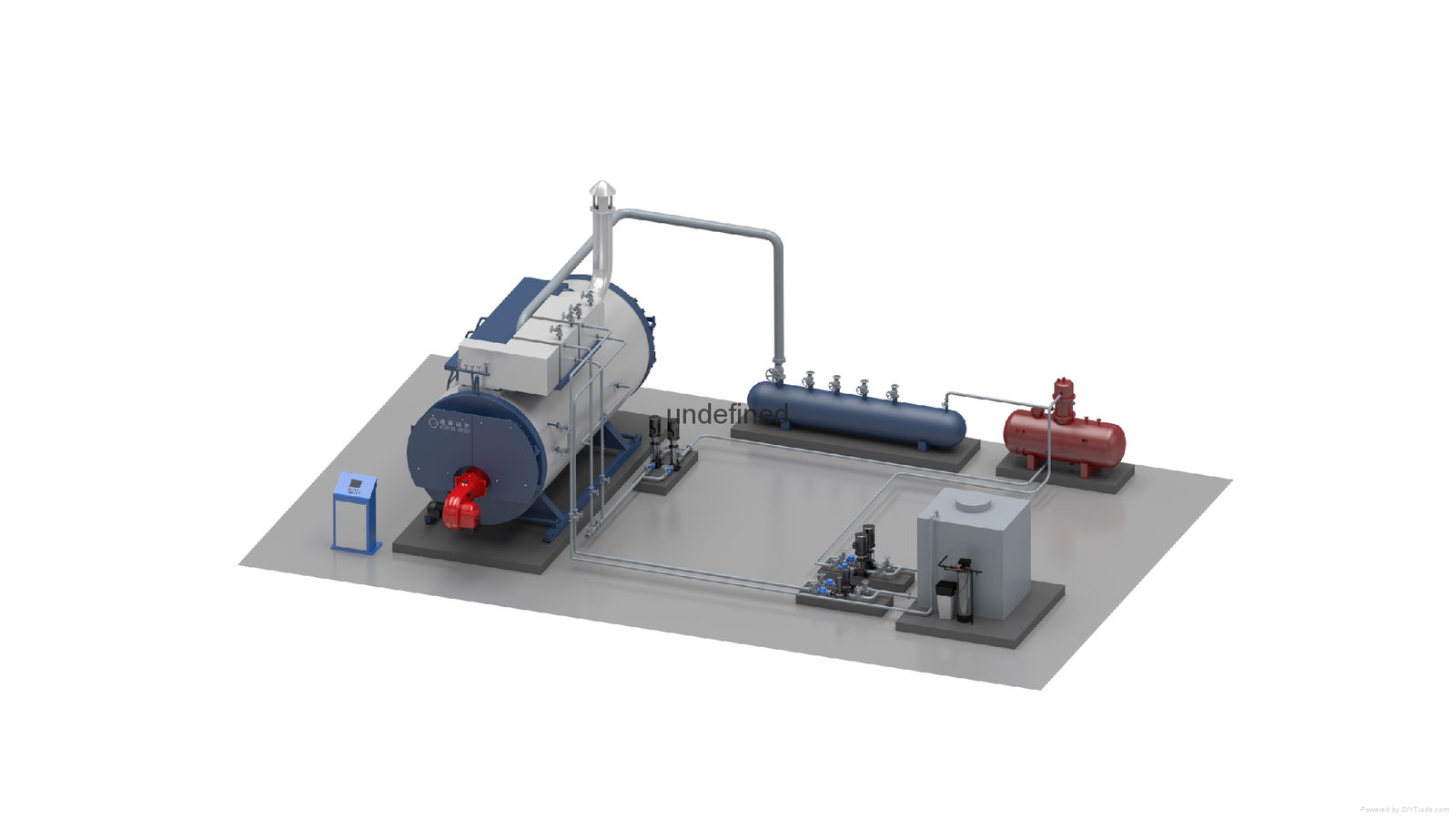 2 ton natural gas fired steam boiler for food factories WNS21.0Q