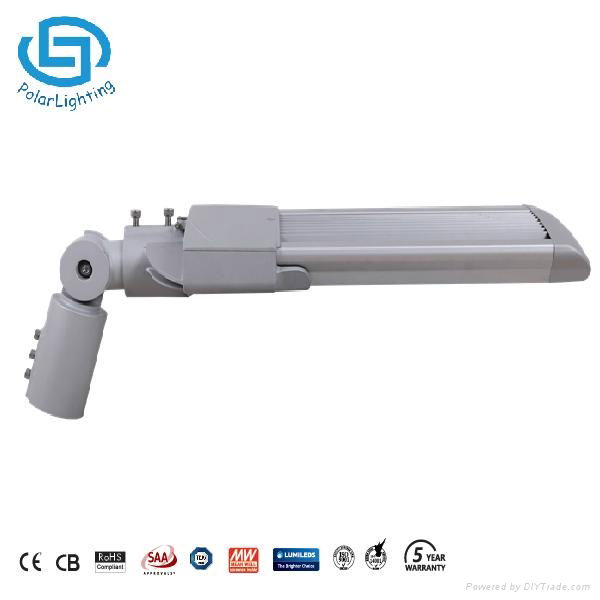 135W Bridgelux LED Street Light With Mean Well Driver IP66 Aluminium 120lm/w 4