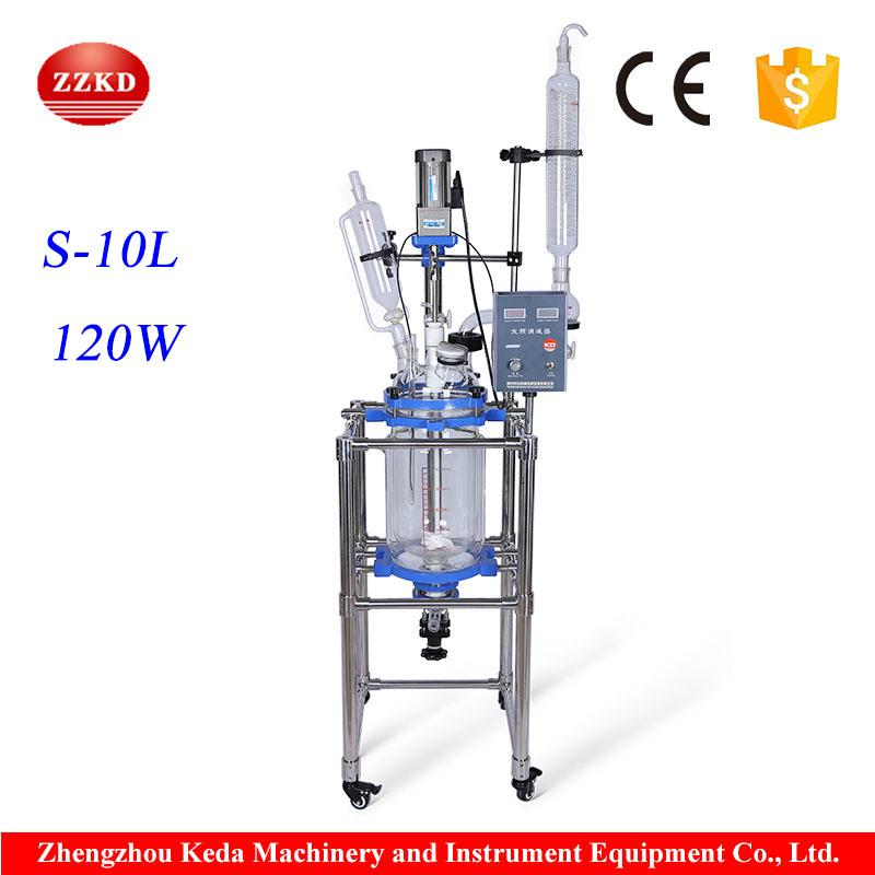 High Temperature Lab Vacuum Distillation Glass Reactor Device