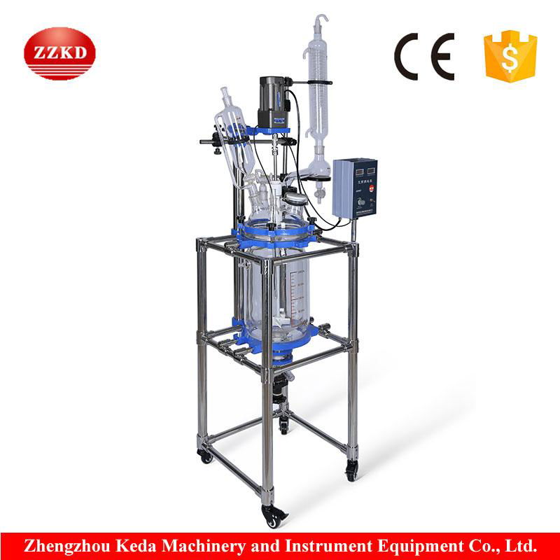 High Temperature Lab Vacuum Distillation Glass Reactor Device 2