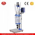 Chemical Multi-function Jacketed Glass Reactor With Condenser