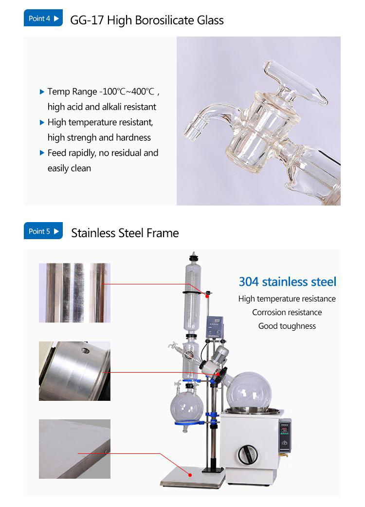 Rotary Evaporator 50L with Vacuum Pump and Recyclable Chiller 3