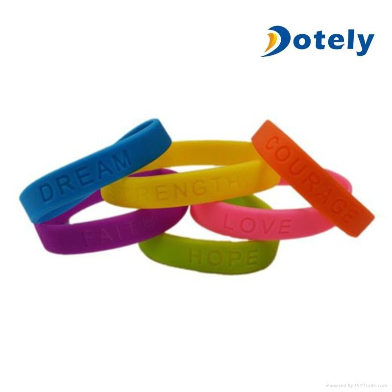 Gifts Party Favors Thin Silicone Wristbands Rubber Bracelets 3