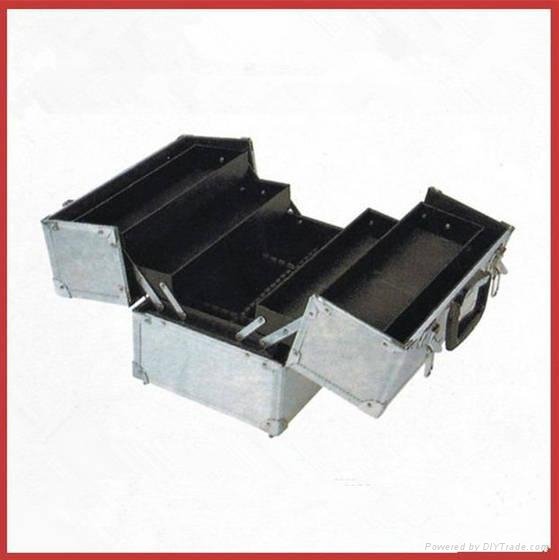 New Quality Silver Aluminum Tool Case with Extendable Trays Custom