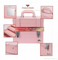 Wholesale Cosmetic Professional Beauty Case Makeup Vanity Case With Lights
