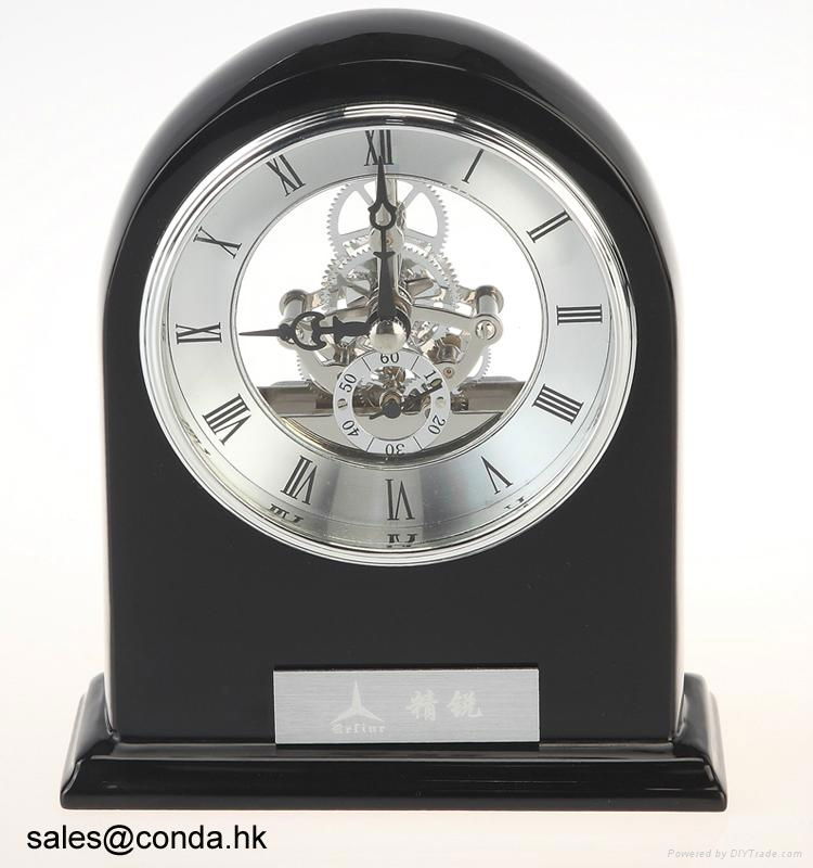 Conda Luxury Solid Wood Desktop Clock 3