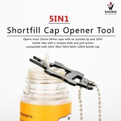 Vivismke 5 in 1 Shortfill Cap Opener Removal Tool