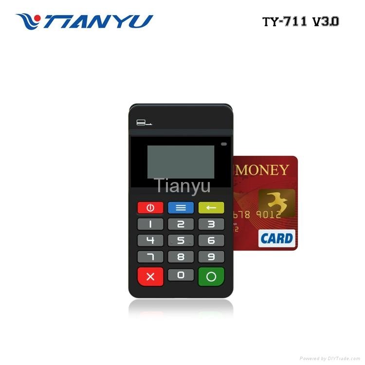 Portable POS Terminal with NFC Reader Bluetooth Card Reader with PIN PAD 5