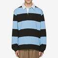 men's cotton stripe polo shirt