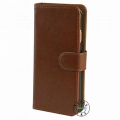 Pu leather wallet mobile phone case  for iphone 7 with stand function