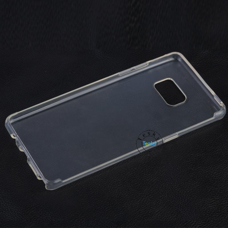thin case cover TPU transparent clear back case for samsung note 7 3