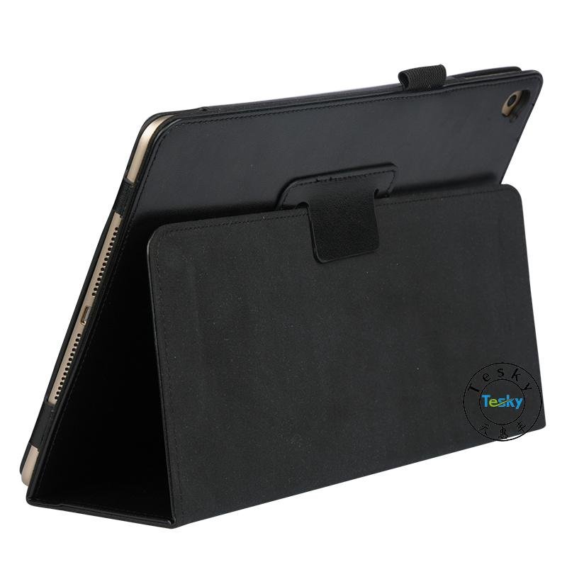 Stylus Holder Slim Folding pu leather tablet case for ipad pro 9.7 inch 5